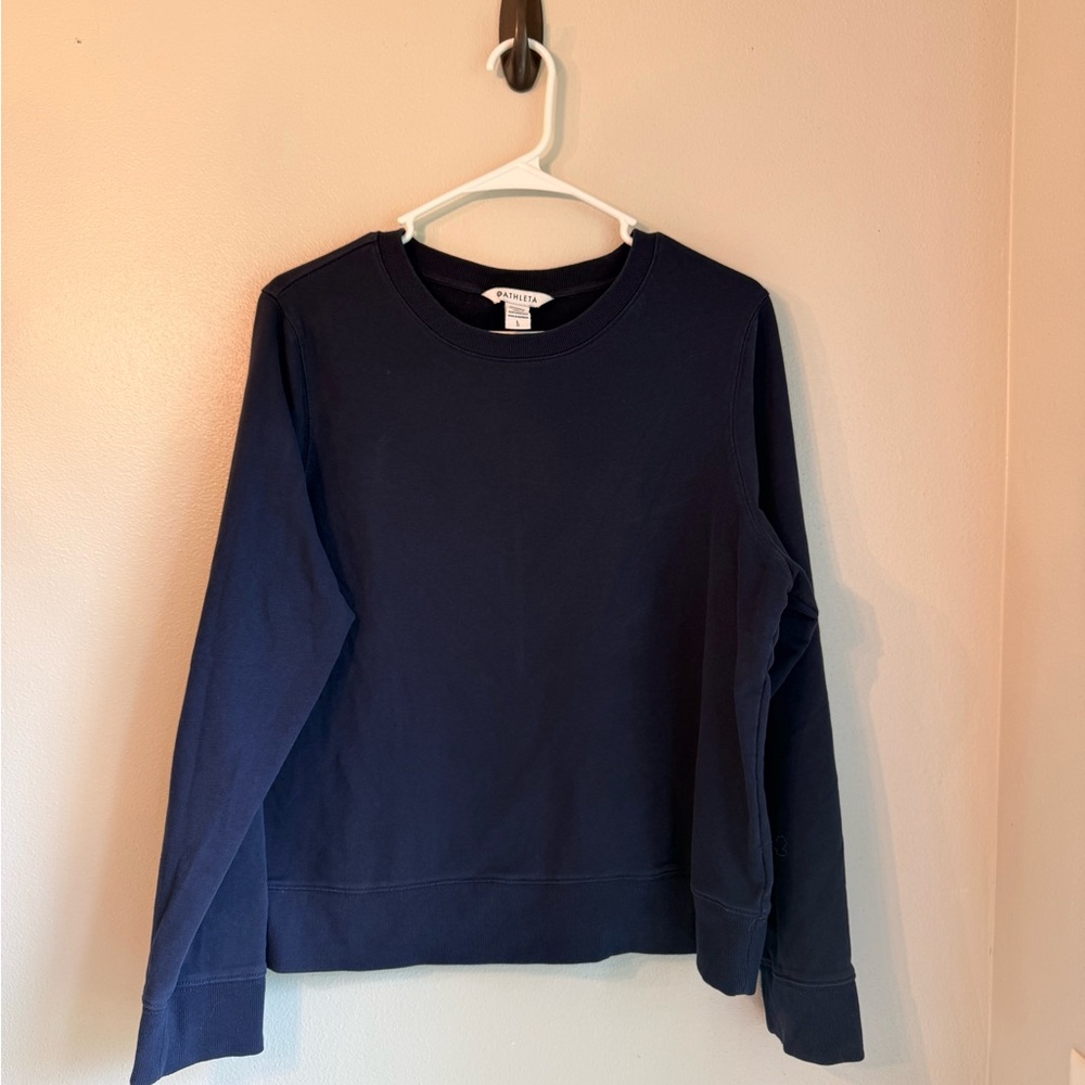 Athleta Navy Crewneck Sweatshirt